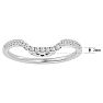 1/4 Carat Diamond Wedding Band In 14 Karat White Gold Image-5
