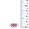 1 1/2ct Pink Topaz and Diamond Ring in Sterling Silver, Size 7 and 8 Left! Image-6