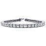 7 Carat Round Diamond Tennis Bracelet In 14 Karat Yellow Gold, 7 Inches Image-1