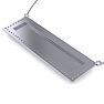 14K White Gold .38ct Diamond Bar Necklace With Free Custom Engraving, 18 Inches Image-3