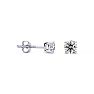 0.28 Carat Colorless Diamond Earrings In 14 Karat White Gold Image-1