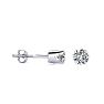 0.30 Carat Diamond Stud Earrings In 14 Karat White Gold Image-1