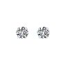 0.30 Carat Diamond Stud Earrings In 14 Karat White Gold Image-2
