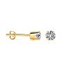 0.30 Carat Diamond Stud Earrings In 14 Karat Yellow Gold Image-1