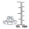 1 3/4 Carat Diamond Engagement Ring In 14K White Gold, 1 1/2 Carat Center Diamond, H-I I1-I2 Image-5