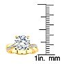1 3/4 Carat Diamond Engagement Ring In 14K Yellow Gold, 1 1/2 Carat Center Diamond, H-I I1-I2 Image-5