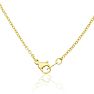 Really Cool Yellow Gold Tone Antler Necklace, 18 Inches Image-3
