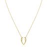 Really Cool Yellow Gold Tone Antler Necklace, 18 Inches Image-4
