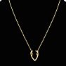 Really Cool Yellow Gold Tone Antler Necklace, 18 Inches Image-5