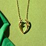 Really Cool Yellow Gold Tone Antler Necklace, 18 Inches Image-7