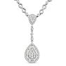 14 Karat White Gold 6.77 Carat Handmade Diamond Necklace. SuperJeweler's Newest Incredible Fine Jewelry Statement Piece Image-1