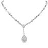 14 Karat White Gold 6.77 Carat Handmade Diamond Necklace. SuperJeweler's Newest Incredible Fine Jewelry Statement Piece Image-3