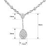 14 Karat White Gold 6.77 Carat Handmade Diamond Necklace. SuperJeweler's Newest Incredible Fine Jewelry Statement Piece Image-5