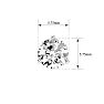 1 1/2 Carat Diamond Stud Earrings In Martini Setting 14 Karat White Gold Image-4