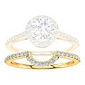 1/5 Carat Diamond Matching Wedding Band, Matches JWL42806, Yellow Gold Image-1