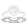 1/5 Carat Diamond Matching Wedding Band, Matches JWL24776, White Gold Image-1