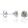 1 1/2 Carat Diamond Stud Earrings in 14 Karat White Gold Martini Setting Image-1