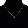 .22 Carat Genuine, Natural Earth-Mined Colorless Diamond Pendant in 14k with Free 18 Inch Chain Image-5
