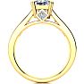 2 Carat Princess Cut Diamond Engagement Ring In 14K Yellow Gold Image-3