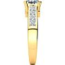 2 Carat Princess Cut Diamond Engagement Ring In 14K Yellow Gold Image-4
