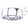 8MM High Grade Stainless Steel Wedding Band Image-3