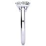 1 1/2 Carat Emerald Cut Diamond Solitaire Ring In 14K White Gold Image-4