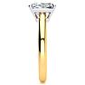 1 1/2 Carat Emerald Cut Diamond Solitaire Ring In 14K Yellow Gold Image-4