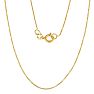 1/2 Carat Bezel Set Diamond Solitaire Necklace in 14K Yellow Gold, 18 Inches Image-4