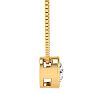 1 1/2 Carat Bezel Set Diamond Solitaire Necklace in 14K Yellow Gold, 18 Inches Image-2