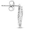 Vine Leaf Diamond Earrings, 1/2 Inch. Brand New Beautiful Style! Image-3