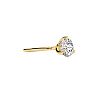 1/4 Carat Natural Genuine Diamond Stud Earrings In Martini Setting, 14 Karat Yellow Gold Image-2