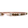 3 1/2 Carat Chocolate Bar Brown Champagne And White Diamond Alternating Tennis Bracelet In 14 Karat Rose Gold Available In 6-9 Inch Lengths Image-3