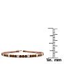 3 1/2 Carat Chocolate Bar Brown Champagne And White Diamond Alternating Tennis Bracelet In 14 Karat Rose Gold Available In 6-9 Inch Lengths Image-4