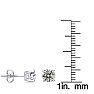 1.45 Carat Colorless Diamond Stud Earrings 14 Karat White Gold Image-4
