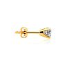 1.30 Carat Colorless Diamond Earrings In 14 Karat Yellow Gold Image-2
