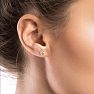 1.30 Carat Colorless Diamond Earrings In 14 Karat Yellow Gold Image-4