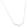 19 Natural Diamond Curved V Necklace, 17 Inches. Such a Beautiful Style!!!  Image-2
