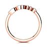 Personalized Diamond Name Ring In 14K Rose Gold - 3 Letters, 1/5cttw Image-3