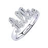 Personalized Diamond Name Ring In 14K White Gold - 5 Letters, 1/3cttw Image-2