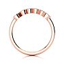 Personalized Diamond Name Ring In 14K Rose Gold - 5 Letters, 1/3cttw Image-3