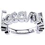 Personalized Diamond Name Ring In 14K White Gold - 9 Letters, 0.60cttw Image-1