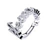Personalized Diamond Name Ring In 14K White Gold - 9 Letters, 0.60cttw Image-2