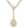 14 Karat Yellow Gold 6.77 Carat Handmade Diamond Necklace. SuperJeweler's Newest Incredible Fine Jewelry Statement Piece Image-1