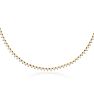 10 Carat Diamond Tennis Necklace In 14 Karat Yellow Gold Image-1