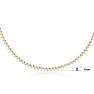 10 Carat Diamond Tennis Necklace In 14 Karat Yellow Gold Image-4