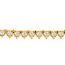 8.33 Carat Diamond Tennis Necklace In 14 Karat Yellow Gold, 17 Inches Image-3