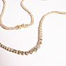 Graduated 5 Carat Diamond Tennis Necklace In 14 Karat Yellow Gold Image-6