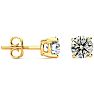 1 1/2 Carat Colorless Diamond Stud Earrings In 14 Karat Yellow Gold Image-1