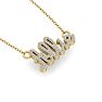 Personalized Diamond Name Necklace In 14K Yellow Gold - 5 Letters, 1/3cttw Image-4