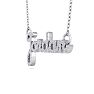 Personalized Diamond Name Necklace In 14K White Gold - 6 Letters, 3/8cttw Image-3